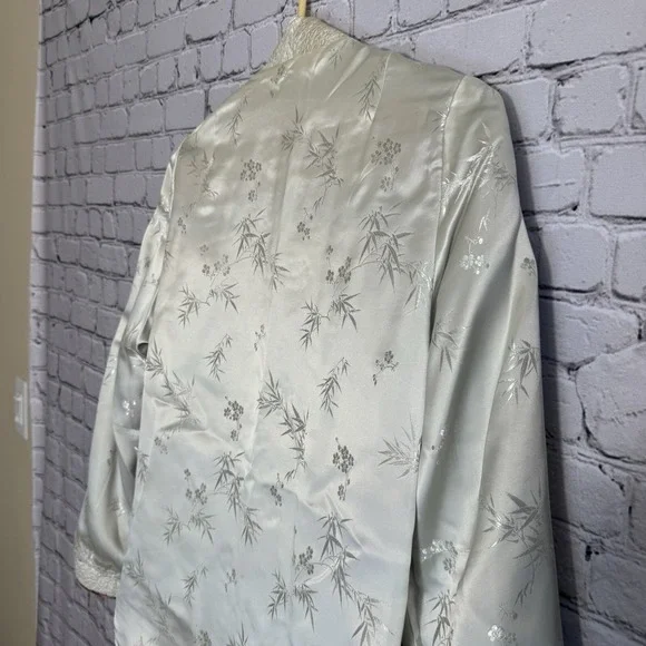 VTG PEONY BRAND Shanghai China Silk Jacket Blazer Asian Kimono Reversible Sz MED - Picture 13 of 14